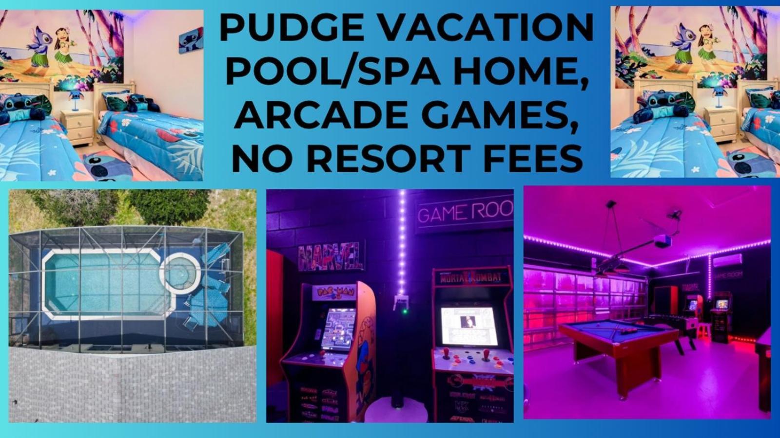 Pudge Vacation Poolspa Home Near Disney Orlando Exteriér fotografie