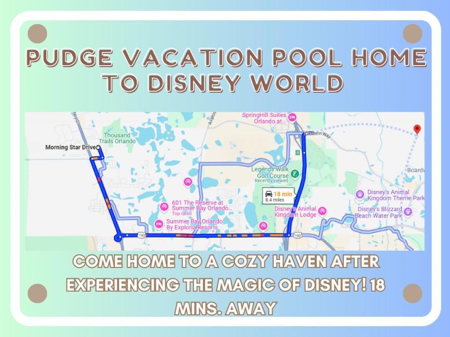 Pudge Vacation Poolspa Home Near Disney Orlando Exteriér fotografie